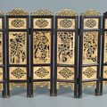 Ecran de lettré (ou de table) , Vietnam , dynastie des Nguyên, première moitié du XIXe siècle