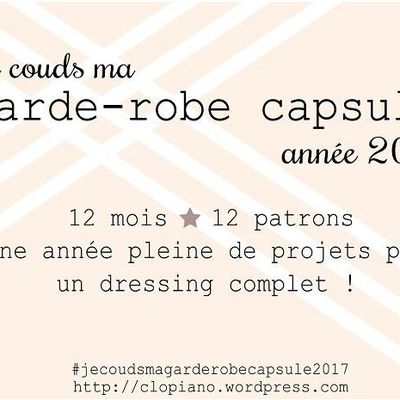 Je couds ma garde robe capsule 2017