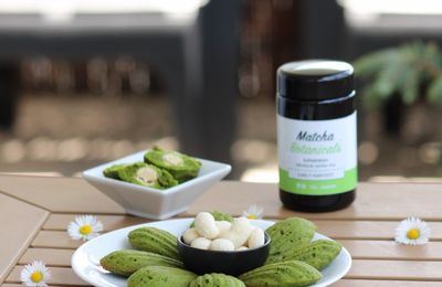 ...Madeleines crousti-fondante et healthy au thé matcha Botanicals...