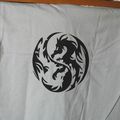 tee-shirt dragon version yin et yang