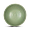 A Longquan celadon rounded bowl, Yuan dynasty (1279-1368)