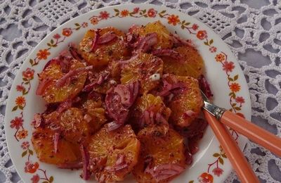 Salade d'Orange - Sauce Moutarde au Cassis