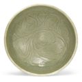 A carved Yaozhou celadon bowl, Northern Song dynasty (960-1127)