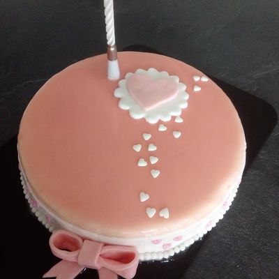 Entremets fraise-nougat