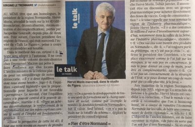 Hervé Morin dans Le Figaro du 18 février 2021: Fier d'être Normand!