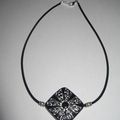 Collier cuir black