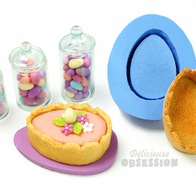 Créer une Tarte Oeuf de Pâques (Moule Fimo)