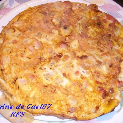 omelette aux légumes de couscous