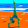 Illustration kloe terae Acrobatie plage 2020