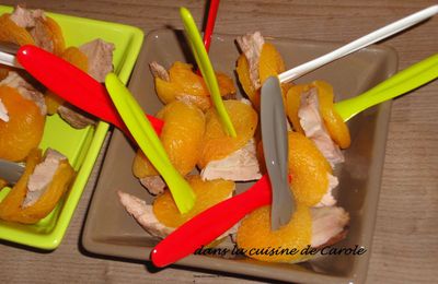 Abricots farcis au magret de canard