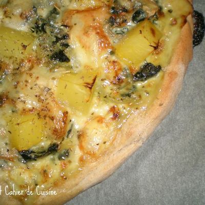 Une autre pizza réconfortante blette-gorgonzola...