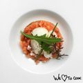 Tartare de saumon sauvage, mousse de gingembre et