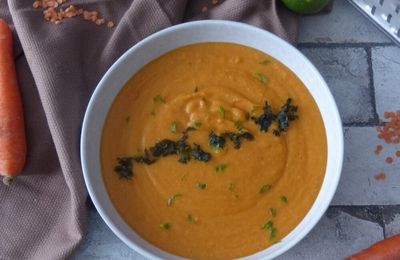 Mouliné de carottes & lentilles corail à l'indienne