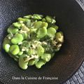 Salade de Fèves au Citron Coriandre et son Poisson