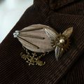 Les broches Zepellin, dirigeable d'inspiration steampunk