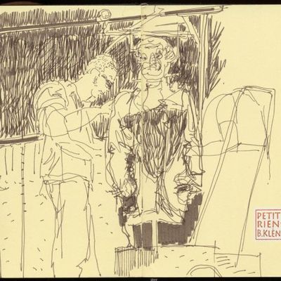 9.I.2012. 16h30. Frédéric Bargy prépare son spectacle