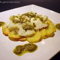 Galettes à la morue et au pesto