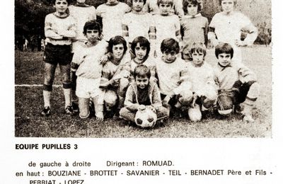 CM Floirac 1975:1976 équipe pupilles 3
