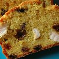 Un cake banal devenu pas banal : CAKE POULET, RAISINS SECS, CURRY & CORIANDRE