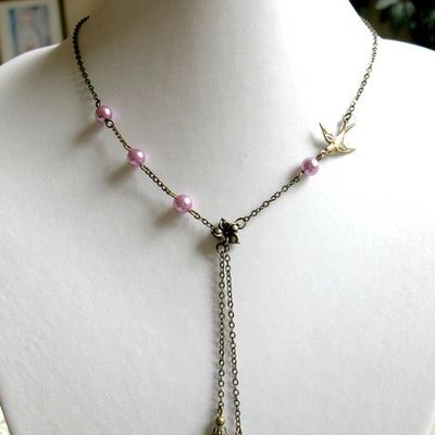 Collier vintage, féerique "Aurore"