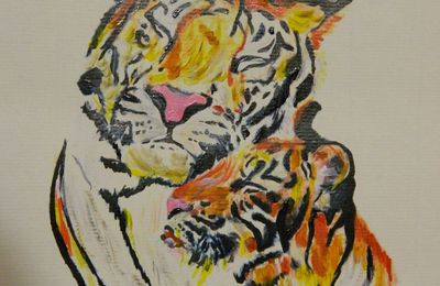 peinture tigre