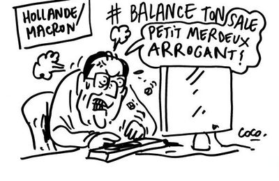 Hollande, Macron - par Coco - dans 28 minutes - 20 octobre 2017