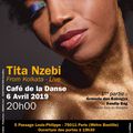 TITA NZEBI 'FROM KOLKATA LIVE' au Café de la Danse 06/04/19, Paris