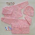 TUTO tricot bb FACILE et PREMA BOUTIQUE bebe modele layette bébé et patron a tricoter Explications brassière, bonnet, chaussons et Reborn