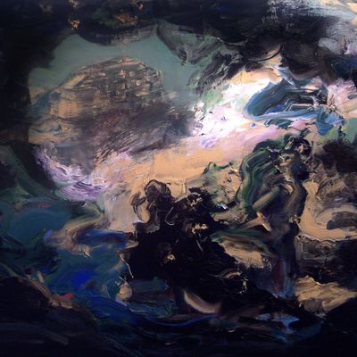 Après le ciel. 110 x 90 cm.