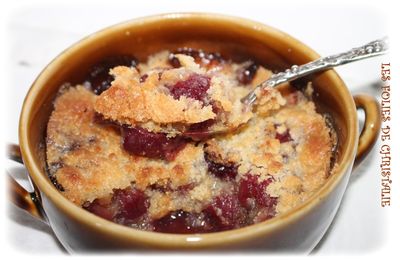 Crumble cerises 