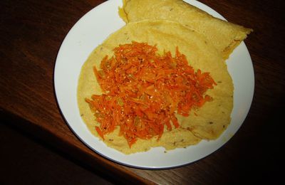 Galettes de pois chiches aux carottes (sans gluten, sans oeufs, sans lactose)