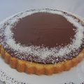 Tarte financière noix de coco et chocolat