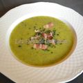 Soupe de courgettes au lard