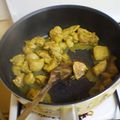 Curry de veau aux fruits et au lait de coco