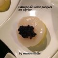  Canapé de Saint-Jacques au caviar 