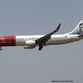 Aéroport: Barcelone (SP) El Prat ( LEBL): Norwegian Air Shuttle: Boeing 737-8JP(WL): LN-DYC: MSN:39164/3196. Livery "MAX MANUS".