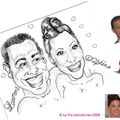 Caricature cadeau de mariage