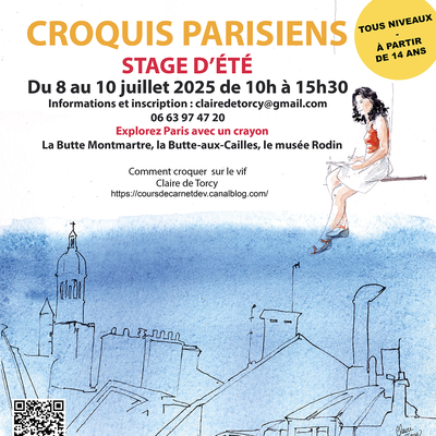 Stage de croquis Paris été 2025