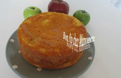 gâteau aux pommes naturelles variées du verger 