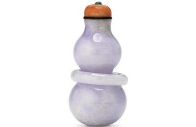 Lavender jadeite snuff bottles from the Joe Grimberg Collection @ Sotheby's
