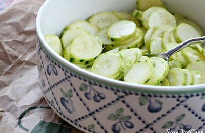 Salade de courgettes crues, comme des coeurs d'artichauts {recette 5 mn chrono}