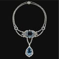 Fine and Important Aquamarine and diamond necklace, Cartier, 1912