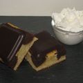 Fondant aux amandes, insert de ganache et chantilly aux Calissons