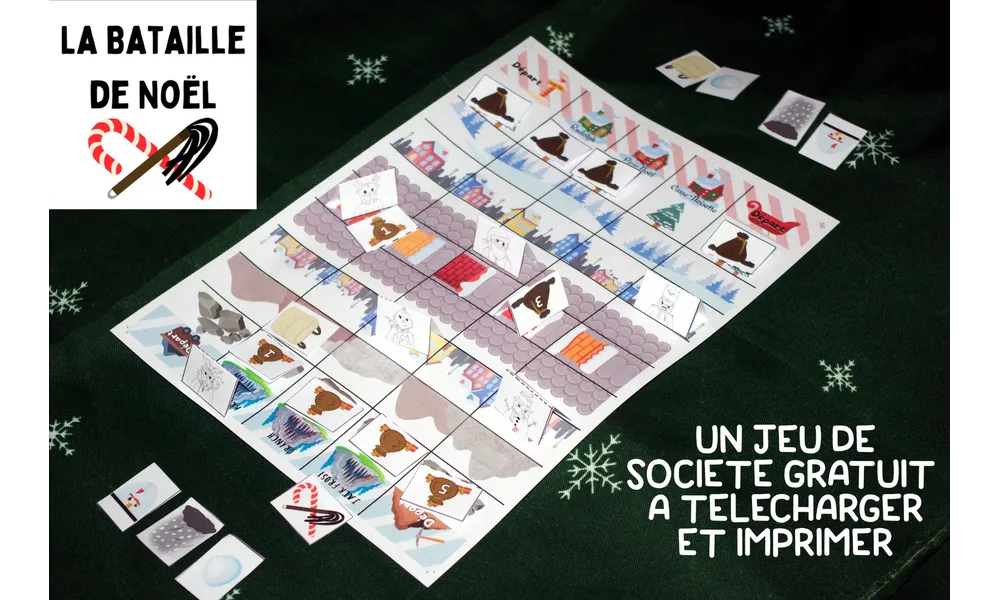 La Bataille de Noël - jeu de société à imprimer