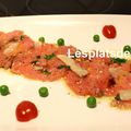 Carpaccio de veau au citron confit