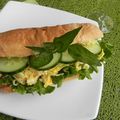 Salade de crabe en sandwich, sans gluten et sans lactose