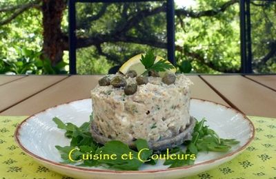 Artichaut farci à la rillette de sardines .... et aussi, une cigale est née !