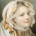 Jean-Baptiste Greuze (1725-1804), Portrait de femme au bonnet