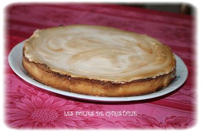 Tarte meringuée au rhubarb-poires curd