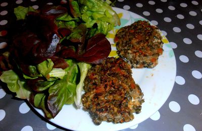 Galettes de lentilles aux épices 